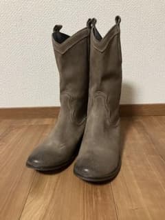 スエード製ミドルブーツ　ブラウン　イタリア製(VERA GOMMA)未使用新品のサムネイル