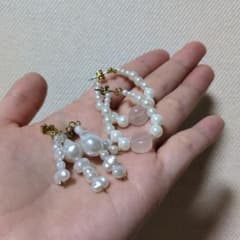 パールビーズピアス 2点セット アクセサリーのサムネイル