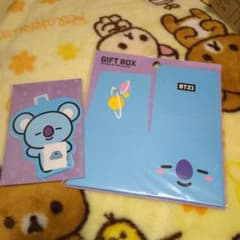 BT21 koya 선물 상자 스탠딩 카드 세트 bts RM