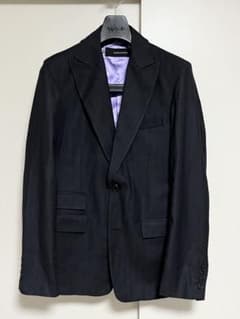 イタリア製 Dsquared2 50 ウールテーラード シングル クラシコ 黒 イタリア製 Dsquared2 50 ウールテーラード シングル クラシコ 黒