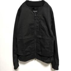 17ss/maison margiela14/ノーカラーオフィサーJKT黒/46|mercari