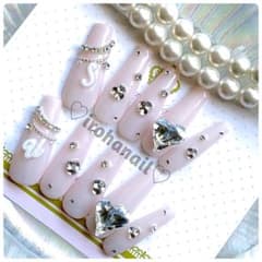 irohanail☆ネイルチップ☆オーダー受付中☆量産型 ピンク 韓国 しん 