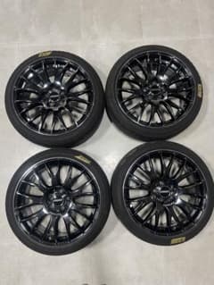RAYS HOMURA 2X7FA 18インチ ブラックホイールセットのサムネイル