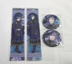 ツイステ ブルームバースデー 缶バッジ クリアしおり アズール フロイド セットのサムネイル
