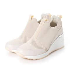 EVOLベージュ スリッポン ウェッジヒール　L/24〜24.5cmのサムネイル