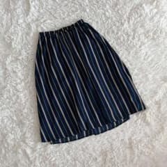 ✨美品✨ PAGEBOY ページボーイ ストライプ フレアスカート F 紺