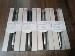 4点】ユニボールゼント フローモデル 3色ボールペン 0.38&0.5mm - メルカリ