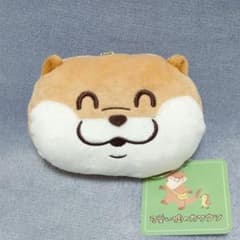 可愛い嘘のカワウソ おかおポーチ付きエコバッグ