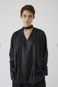 Many tuck tie blouse メニータックタイブラウスのサムネイル