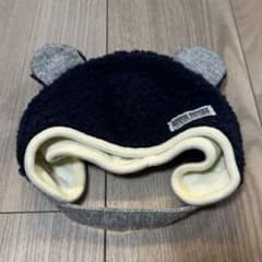 クマ耳帽子　ネイビー　SSのサムネイル