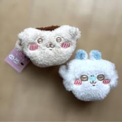 【美品】ちいかわふわふわキャラメルポーチ　ハチワレ＆くりまんじゅうのサムネイル