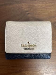 kate spade NEW YORK 三つ折り財布 白黒のサムネイル