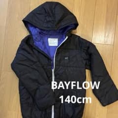 BAYFLOW ブラック中綿コート フード付きのサムネイル