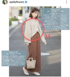 しまむら　プチプラのあや　dearful　キーネックニットのサムネイル