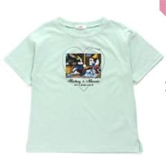 ★新品タグ付★ ALGY ミッキー　転写プリントTee XXSのサムネイル