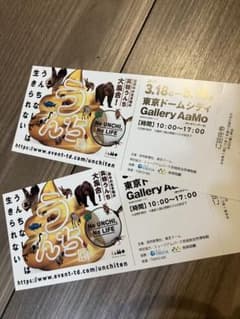 うんち展 招待券 (入場券)2枚のサムネイル