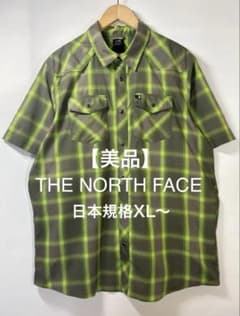 美品 ノースフェイス NORTH FACE 半袖シャツ オンブレ チェック XLのサムネイル