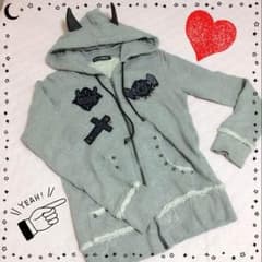 ゆうさま専用❁*.゜ツノ耳パーカー(⃔ *`꒳´ * )⃕↝♥︎のサムネイル