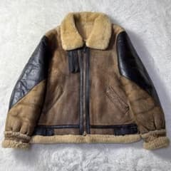 Golden Bear 大戦 B-3 リアルムートンフライトジャケット USA製 - メルカリ