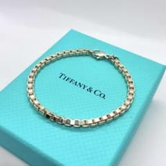 【美品】ティファニー ベネチアン ブレスレット 内周約18cm シルバー925 192 美品 ティファニー ブレスレット ベネチアン 18cm シルバー 925