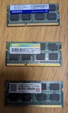 増設メモリ　3枚　ジャンクのサムネイル