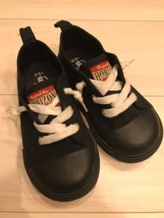 スニーカー黒   18㌢   ☆  未使用  ☆のサムネイル