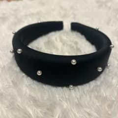 パール付き黒カチューシャのサムネイル
