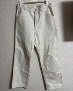80s carhartt カーハート ペインターパンツ　生成り　W34 USA
