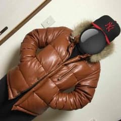 ROBERTO MASSINI 羊革 ラクーン ダウン レザーダウンのサムネイル