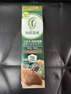 未使用新品 利尻昆布 炭酸カラーシャンプー ダークブラウン 180g