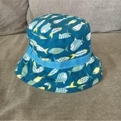 帽子 魚柄 パイル ゴム付きのサムネイル