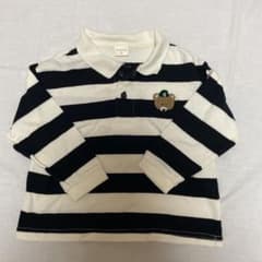 SIMPLE FREE ボーダーポロシャツ 95cmのサムネイル