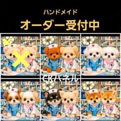 ハンドメイド オーダー受付ページ ♡お医者さんわんこ パネル