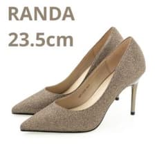 RANDA グリッターパンプス　23.5 ブロンズのサムネイル
