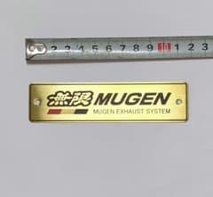 MUGEN ゴールドエンブレム 約12cm x 3cm ホンダ バイク レア - メルカリ