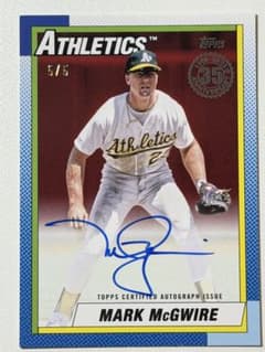 Mark McGwire】マーク・マグワイア サインカード 5シリ - メルカリ