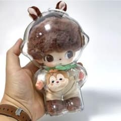 [익명 배송] DIMOO 디즈니 봉제 키 체인 용 클리어 케이스