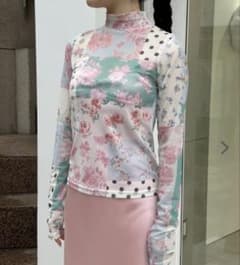 poppy tokyo シースルートップス パッチワーク あさぎーにょ poppy tokyo シースルートップス パッチワーク あさぎーにょ - メルカリ