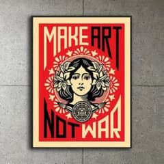 額装品/Art Not War 2005年/ポスター obey - メルカリ