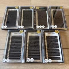 Super Sable まつ毛エクステ CCカール 0.1mm 7点セットのサムネイル