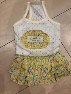 TaniWina 犬服 花柄フリルワンピースのサムネイル