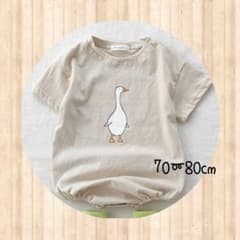 〈新品〉あひるさんのロンパース♪のサムネイル