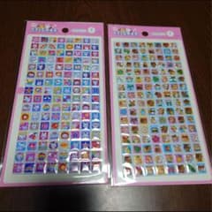 セリア　ホログラムシール　うさぎ　ハムスター　平成レトロ　女児のサムネイル