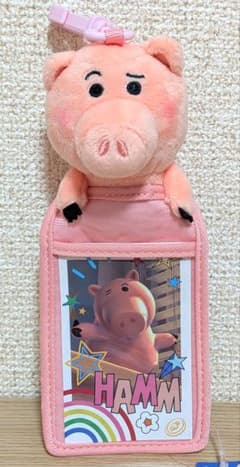 ROUND1 トイ・ストーリー チェキ風カード付きぬいぐるみパスケース