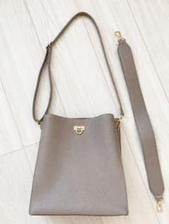 2WAY ショルダーバッグ グレージュのサムネイル