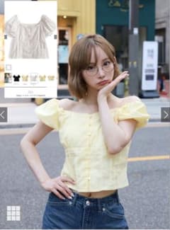 GRL 2Way レースタックブラウス(ta267)のサムネイル