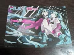 初音ミク FILA 広告カード
