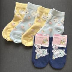 すみっコぐらし うさぎ＆いちご　靴下 6足セット