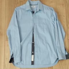 シャツ　ブルー　無地　L　 cloakletのサムネイル