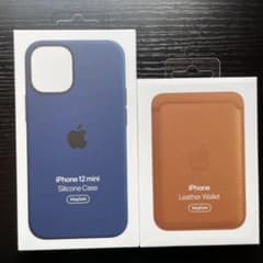 iPhone 12 mini 純正シリコーンケース & レザーウォレットセットのサムネイル